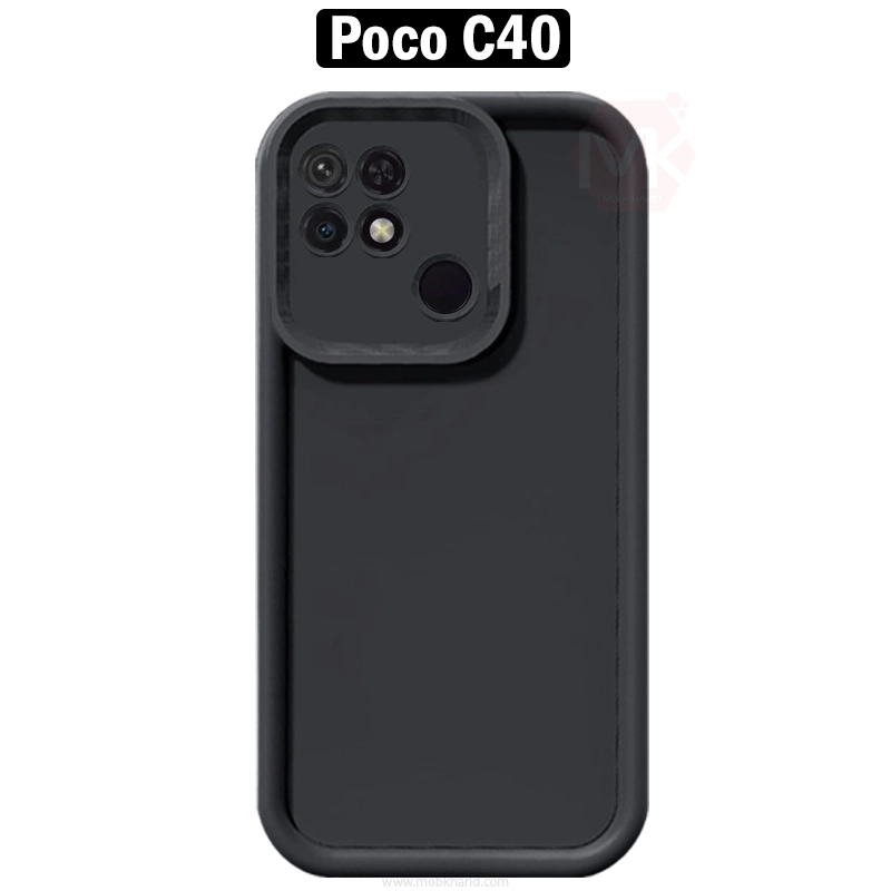 قاب محافظ شیائومی Raised Full Lens Protect Silicone Cover | Poco C40