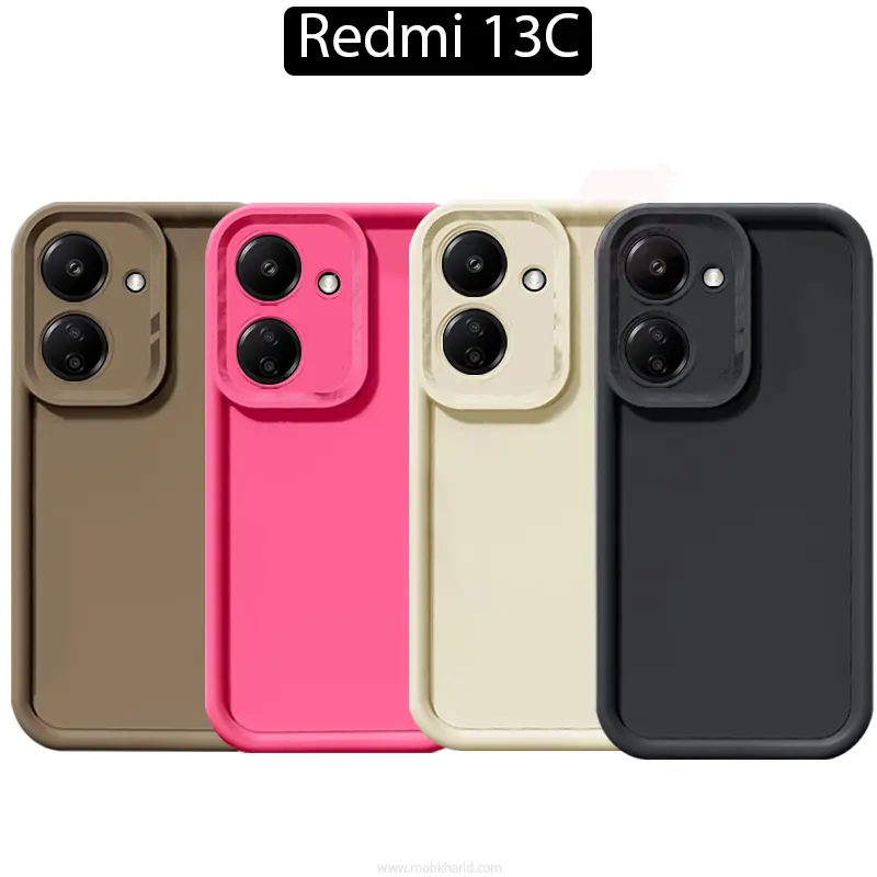 قاب محافظ Raised Full camera lens Protect Silicone Case | Redmi 13C