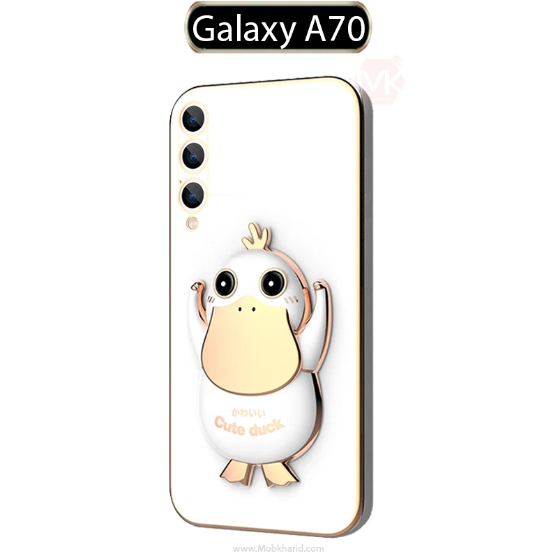 قاب محافظ لاکچری Cute Duck Plating Back Cover | Galaxy A70 | A70S