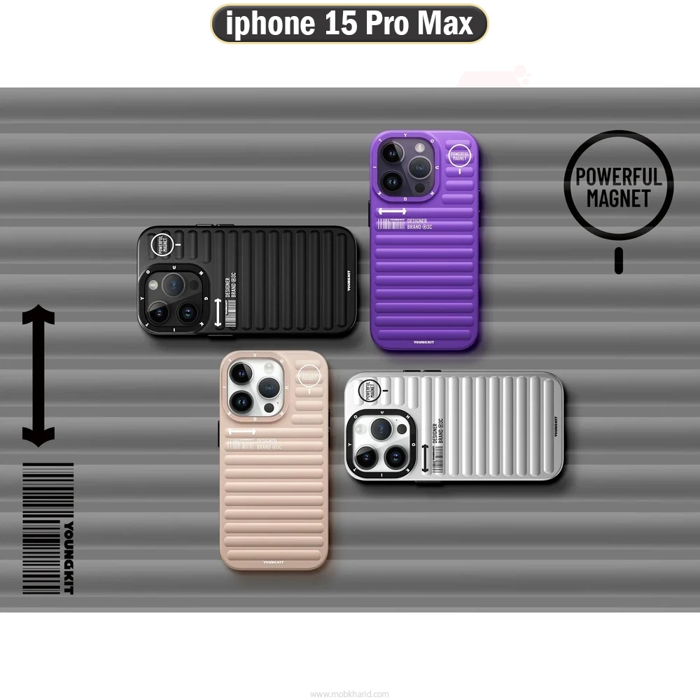 قاب محافظ اصلی Youngkit Plain Luggage Cover | iphone 15 Pro Max