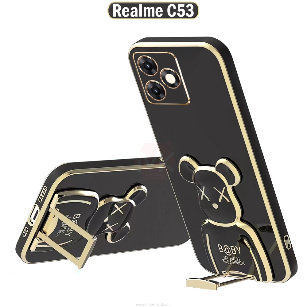 قاب خرس خشمگین Foldable Bear Brick Plating Cover | Realme C53