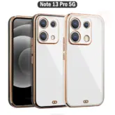 قاب محافظ Gold Electroplated Clear Case | Redmi Note 13 Pro 5G