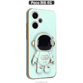 قاب محافظ شیائومی Plating 3D Cartoon Astronaut Cover | Poco M6 4G