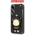 قاب محافظ اردک طلایی Cute Duck Plating Case | Oppo A58 4G