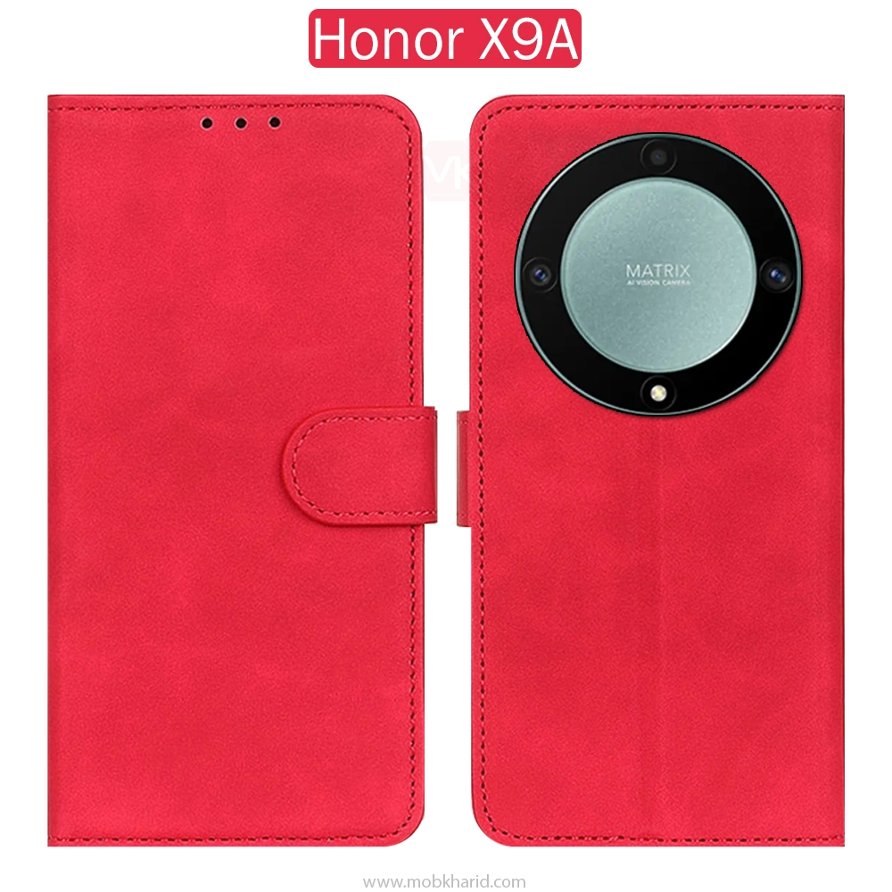 کیف تسمه دار Flip Folio Leather Back Cover | Honor X9A