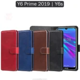 کیف چرمی تسمه دار هواوی Folio Magnetic Flip Case | Y6 Prime 2019 | Y6s
