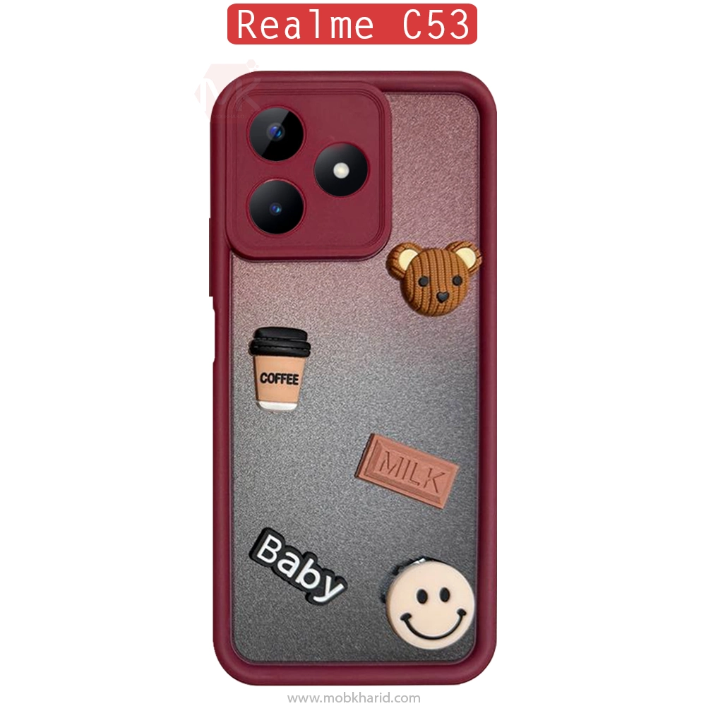 قاب سولید ریلمی Solid Baby Milk Coffee Dark Case | Redmi C53