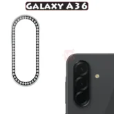 محافظ لنز نگین دار Diamond Ring Camera Lens Glass | Samsung Galaxy A36