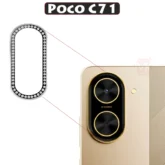 محافظ لنز نگین دار شیائومی Diamond Glitter Camera Lens Protector | Poco C71