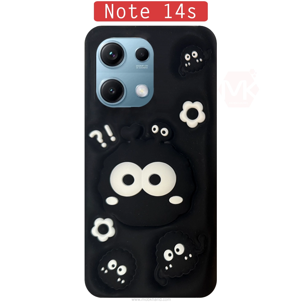 قاب محافظ شیائومی Black Bacteria Stand Case | Redmi Note 14S