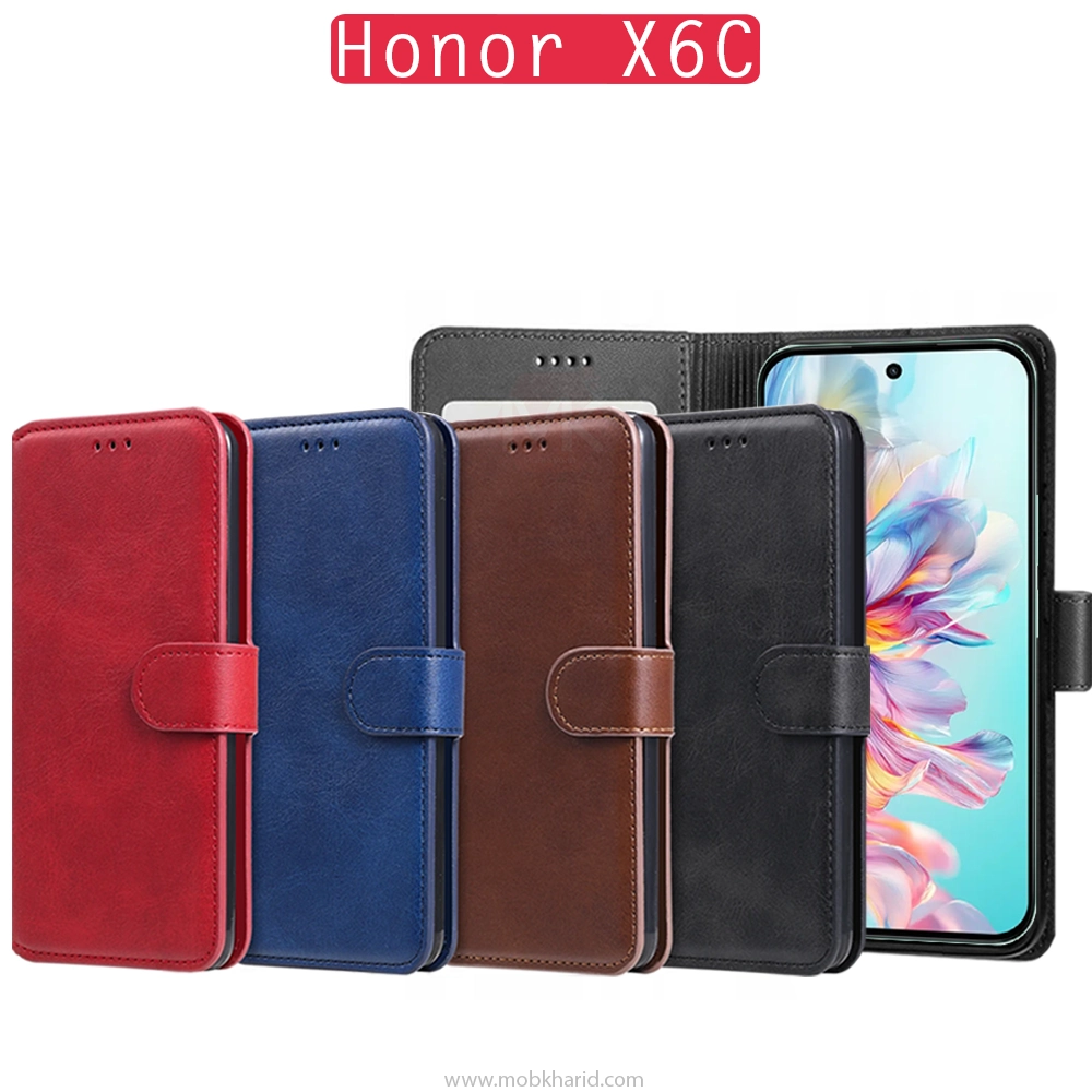 کیف محافظ هانر Folio Magnetic Flip Cover | Honor X6C