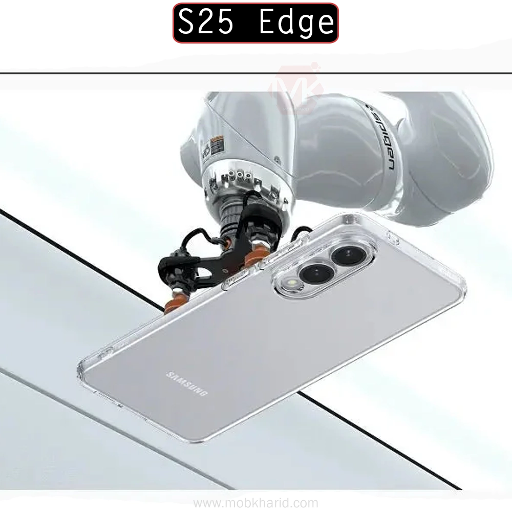 قاب شفاف پشت طلق سامسونگ Clear Crystal Hard Cases | Galaxy S25 Edge