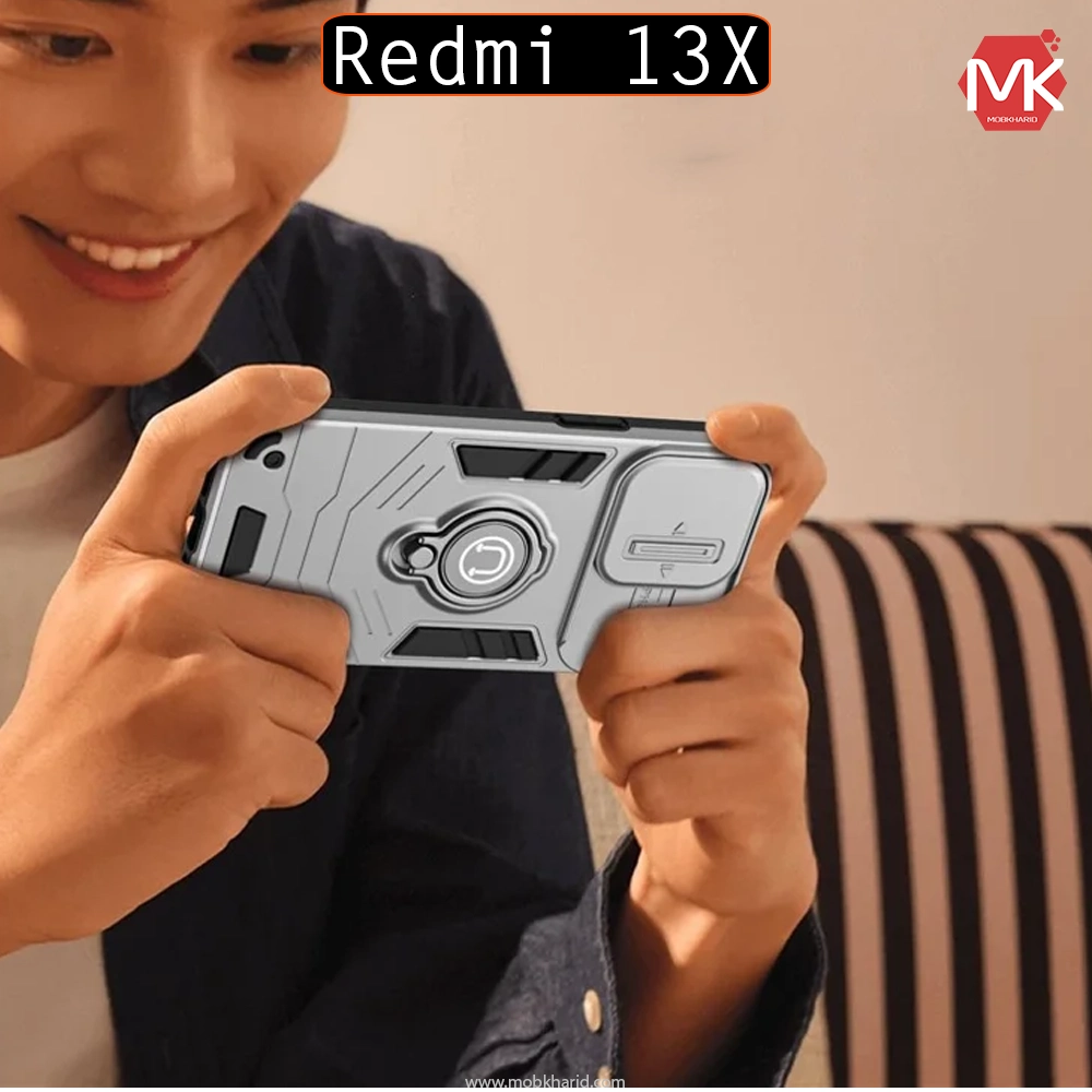 قاب محافظ Armor Camshield Magnetic Ring Case | Xiaomi Redmi 13X