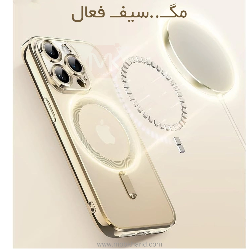 قاب محافظ آیفون Electroplated Clear MagSafe Case | iphone 15 Pro Max