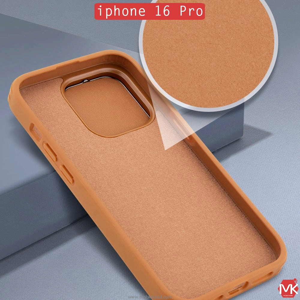 قاب محافظ ایفون Piblue Leather Stand Cover | iphone 16 pro