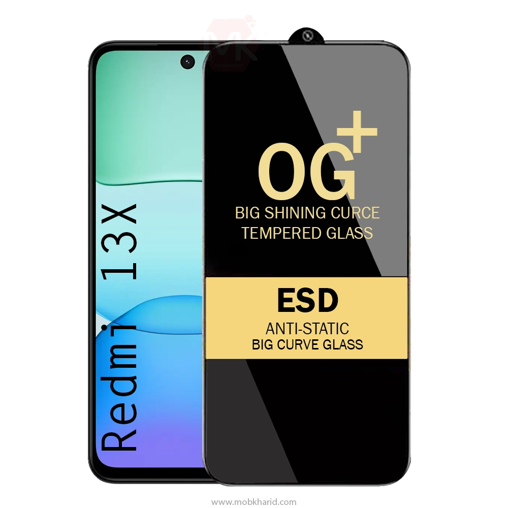 محافظ صفحه تقویت شده OG Plus Big Shining Glass | Xiaomi Redmi 13X