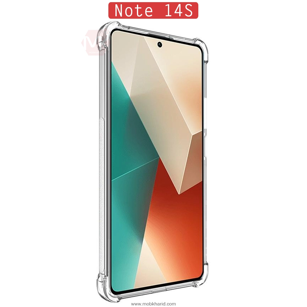 قاب محافظ ایربگ دار شیائومی Airbag Flexible Clear Case | Redmi Note 14s