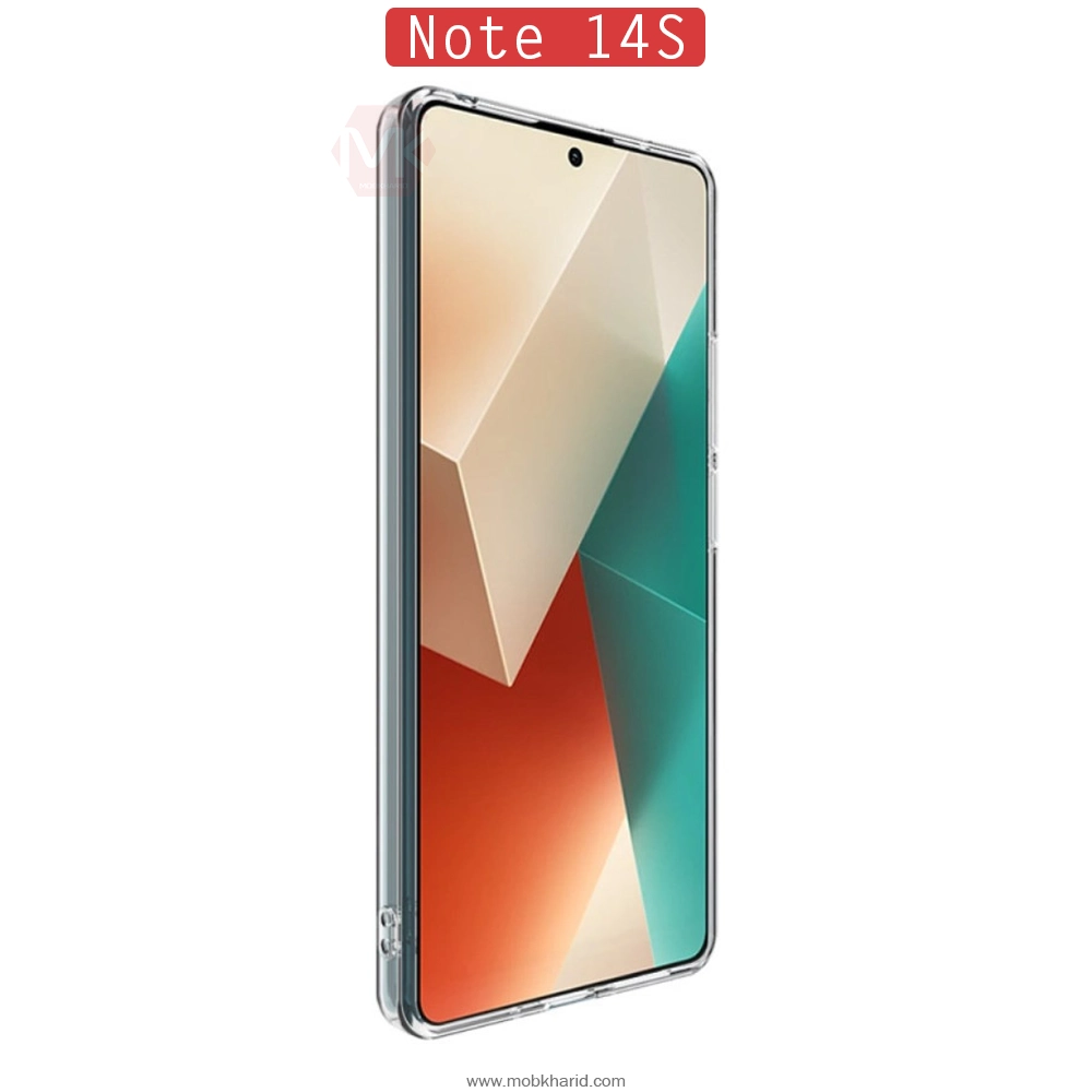 قاب شفاف پشت طلق شیائومی Clear Crystal Hard Cases | Redmi Note 14s
