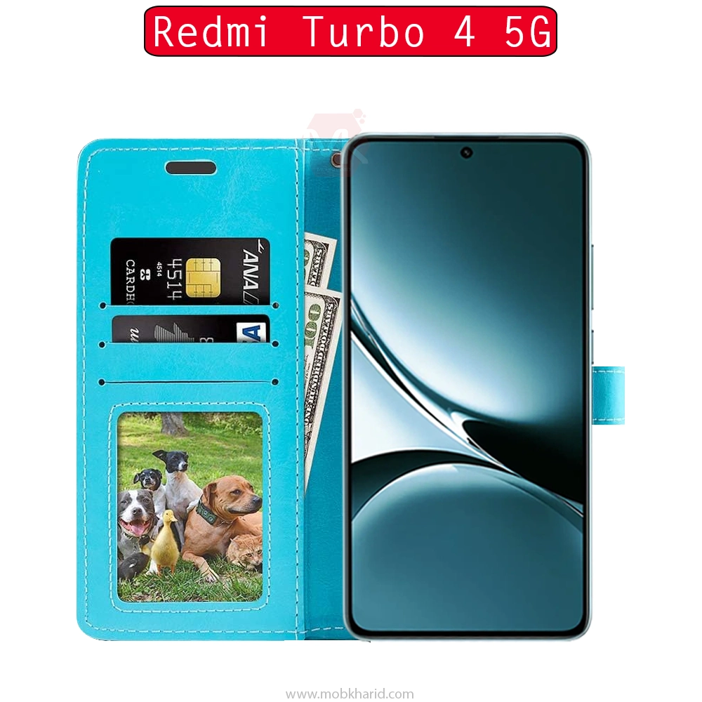کیف محافظ شیائومی Folio Magnetic Flip Cover | Redmi Turbo 4 5G