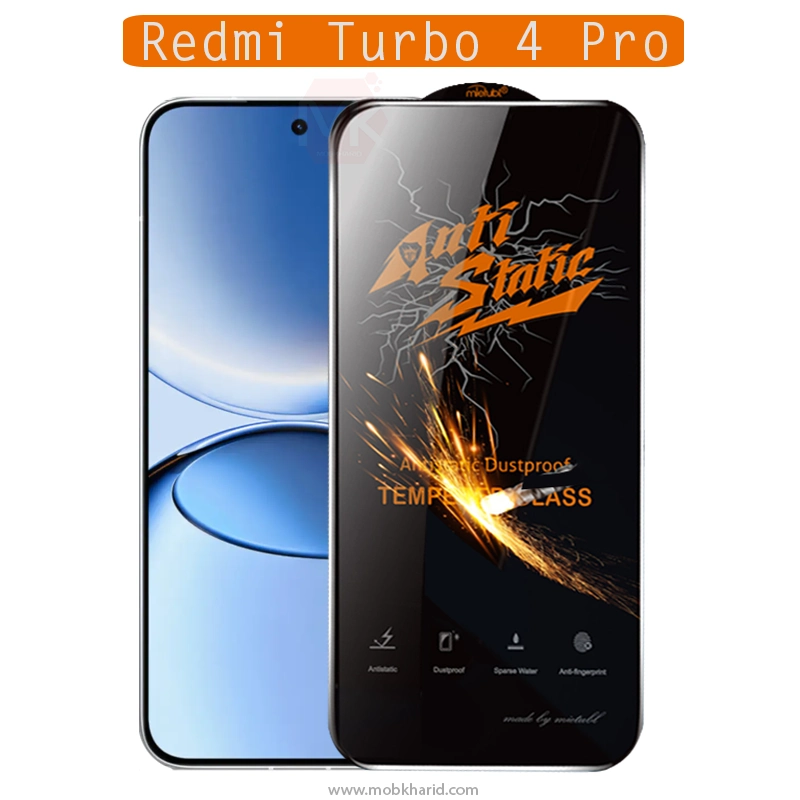 محافظ صفحه میتوبل AntiStatic Mietubl Tempered Glass | Redmi Turbo 4 Pro