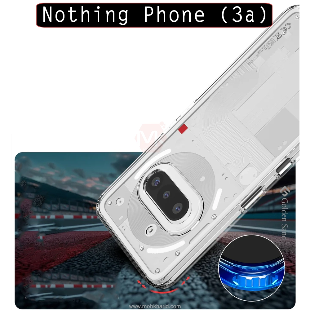قاب شفاف پشت طلق Clear Crystal Hard Cases | Nothing Phone (3a)