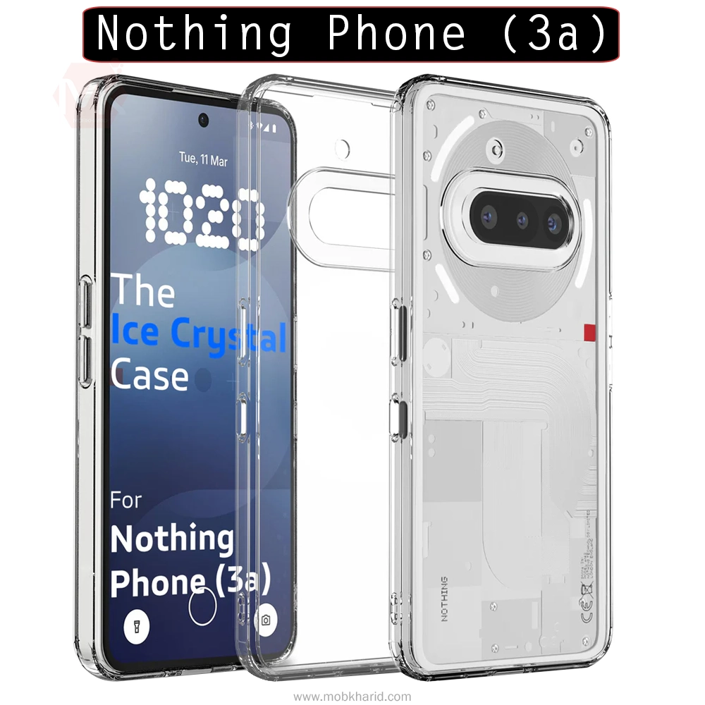 قاب شفاف پشت طلق Clear Crystal Hard Cases | Nothing Phone (3a)