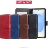 کیف محافظ Folio Magnetic Flip Leather Case | Samsung Galaxy S25
