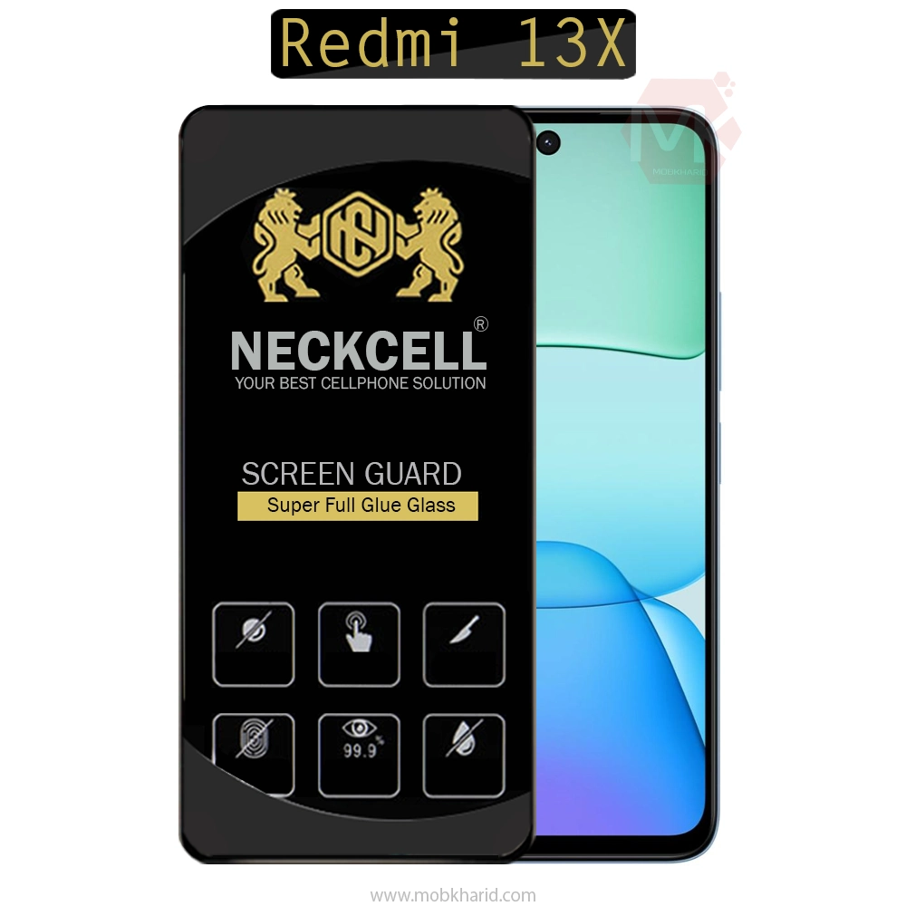 محافظ صفحه شیائومی Neckcell Original Tempered Glass | Redmi 13X