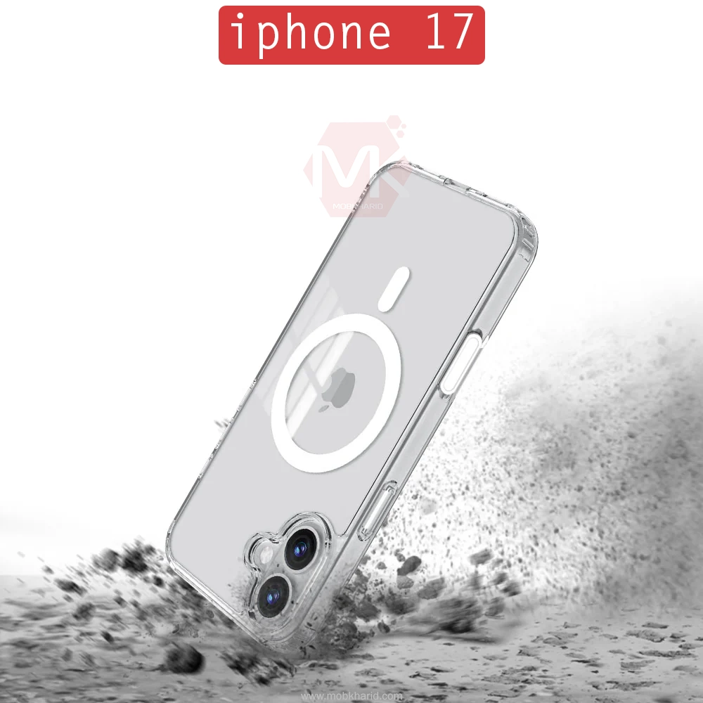قاب مگ سیف دار Hybrid Clear Magsafe Case | iphone 17